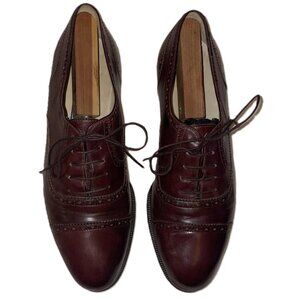 Bragano by Cole Haan Brown Leather Oxford Mens Dress Shoes 2668 Size 9.5 M